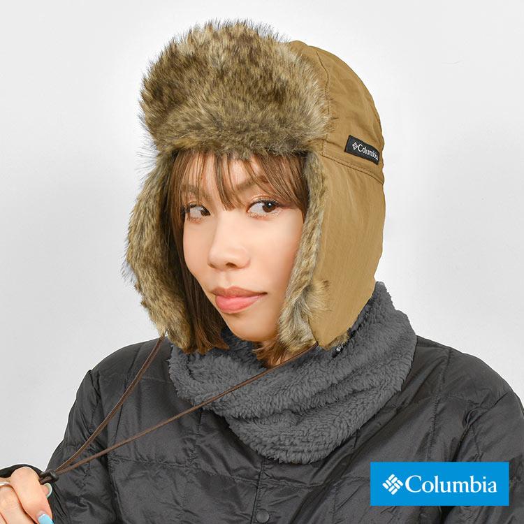 フライトキャップ columbia コロンビア パイロットキャップ イヤーフラップ 防寒 暖かい おしゃれ ファー 耳当て 帽子 撥水 寒さ対策 PU5643 コラボ YURIE｜hauhau｜07