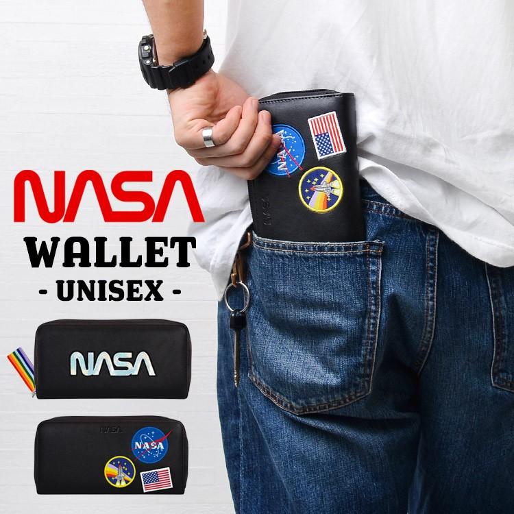 財布 Nasa 長財布 ラウンドファスナー レディース カード入れ メンズ 高校生 キッズ 大容量 ナサ ロゴ 女子 おしゃれ レインボー Hauhau 通販 Paypayモール