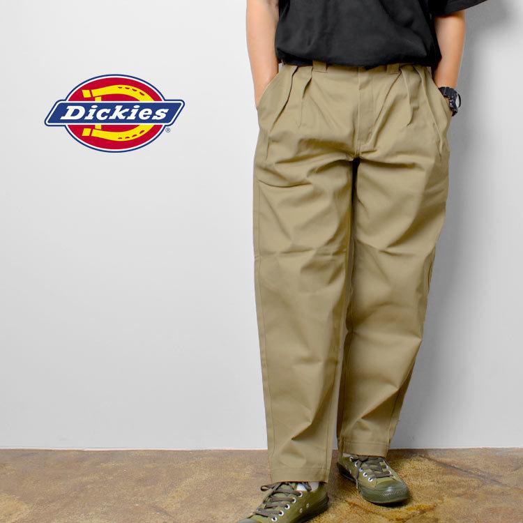 ディッキーズ ワークパンツ メンズ Dickies チノパン ズボン パンツ テーパード おしゃれ シルエット 2タック レディース ディッキ族 黒 ベージュ 茶 シンプル 店