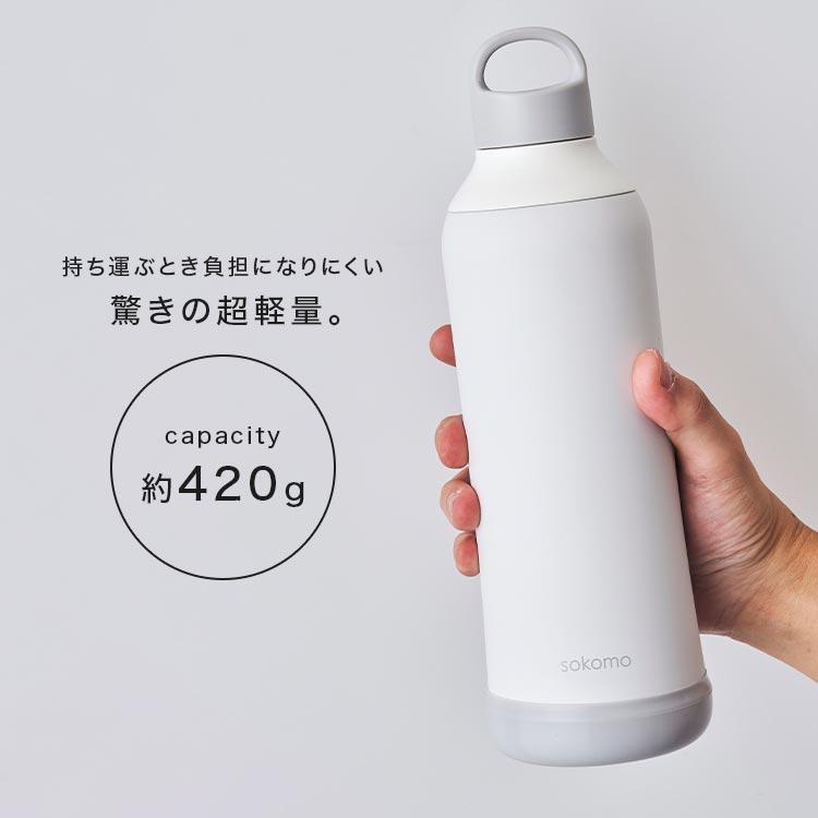 2本セット！ソラシドエア　スリムアルミニウムボトル sokomo そこまで洗えるボトル800ml ホワイト SAMB800WH 【HO