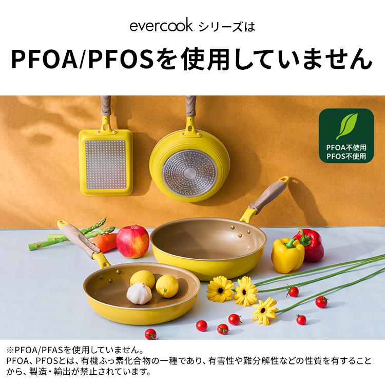 evercook エバークック 卵焼き フライパン IH ガス対応 卵焼き器 13×18