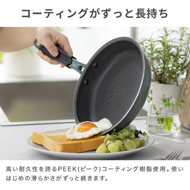 evercook 卵焼き器 GREEN エバークック 卵焼き フライパン IH ガス LOW