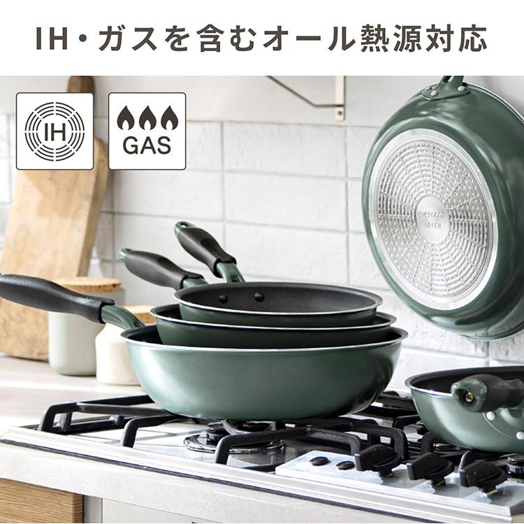 evercook 卵焼き器 GREEN エバークック 卵焼き フライパン IH ガス LOW