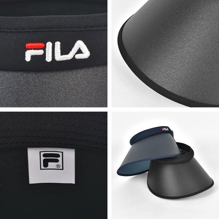FILA（フィラ） サンバイザー つば広 レディース UVカット 吸汗速乾