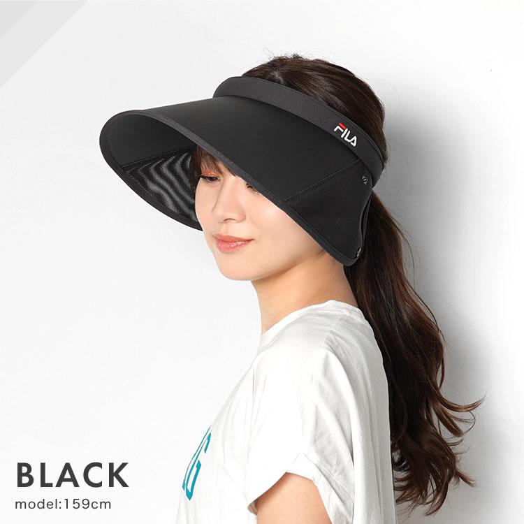 FILA（フィラ） サンバイザー UVカット レディース サイドアップ