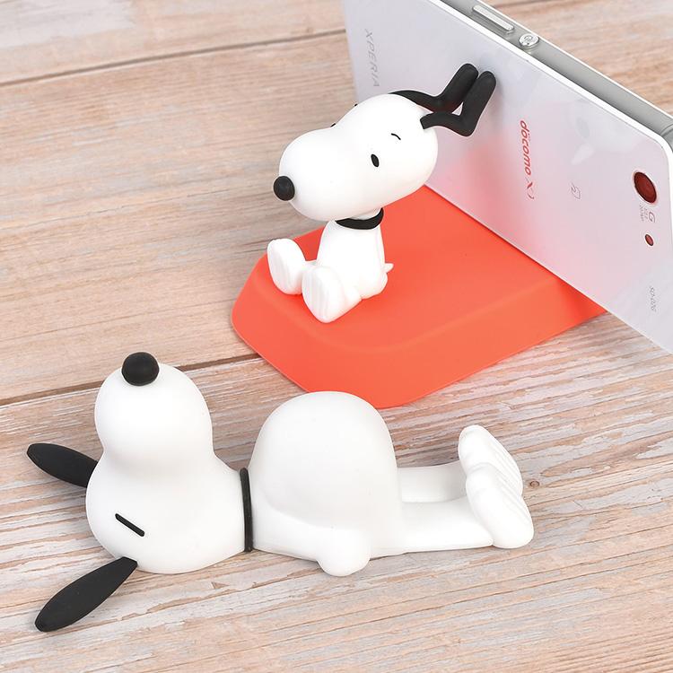 SNOOPY（スヌーピー） スマホスタンド 卓上 かわいい マスコット