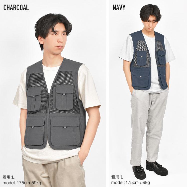 カジメイク メッシュベスト メンズ レディース 8905 M L メッシュ 通気