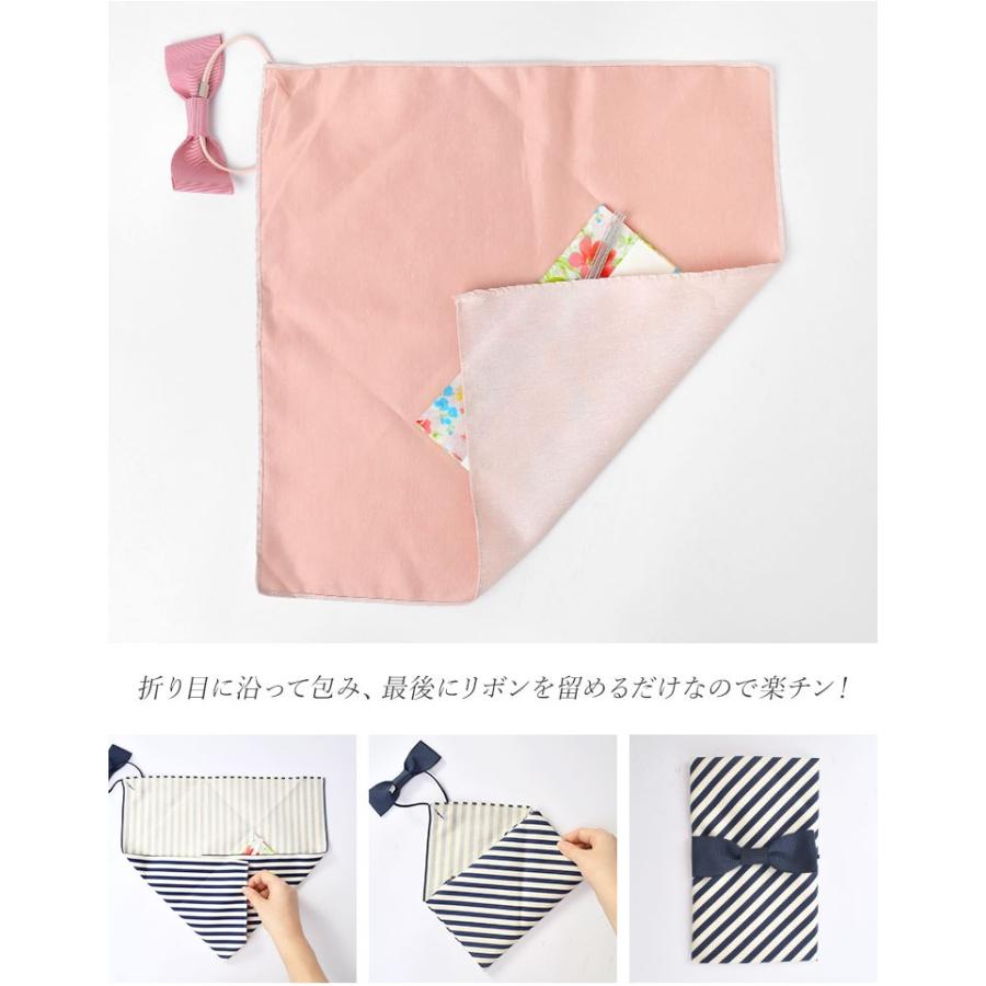 ふくさ 慶弔両用 袱紗 おしゃれ レディース 結婚式 かわいい リボン 洋風 かわいい ネイビー 紺 ピンク ストライプ コンパクト ハンカチ 折りたためる Kite Fukusarbn Hauhau 通販 Yahoo ショッピング