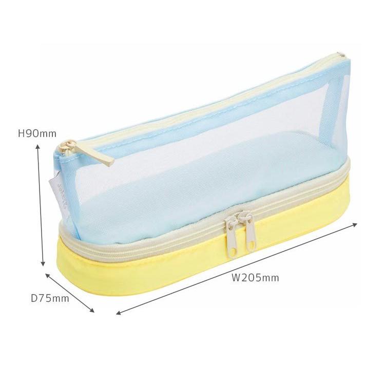 アウトレット品 ペンケース メッシュ 2ルーム 高校生 大容量 シンプル 韓国 おしゃれ 筆箱 ペンポーチ 透明 軽量 無地 通学 中学生 小学生 大人 メイクポーチ Discoversvg Com