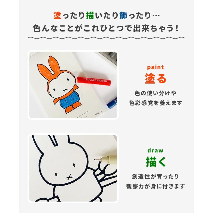 Miffy（ミッフィー） お絵描きセット ぬりえ キャラクター 塗り絵