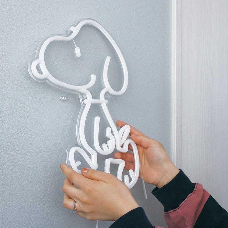 SNOOPY（スヌーピー） ネオンライト SNOOPY LED USB ネオンサイン