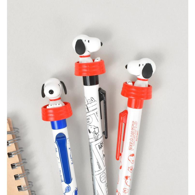 PEANUTS スヌーピー ボールペン 6本セット SNOOPY（スヌーピー） ボールペン かわいい おしゃれ 黒 0.7mm 油性
