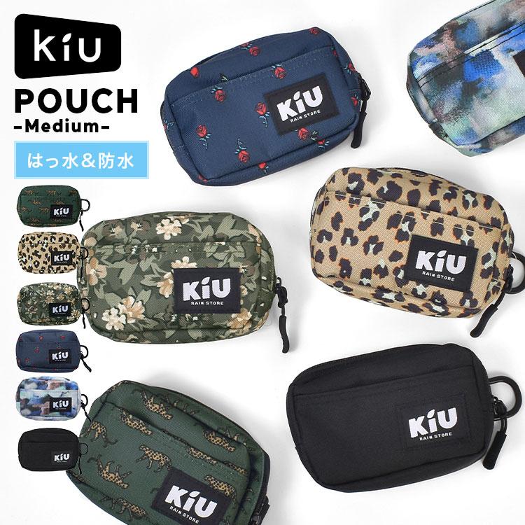 KiU（キウ） ポーチ 小さめ 小物入れ K292 撥水 防水 Dカン コンパクト