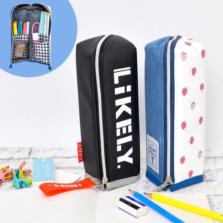 ペンケース おしゃれ 自立式 かわいい スタンド スリム 筆箱 シンプル 筆記具 機能的 黒 ペン入れ かわいい ペン立て オフィス 小学生 中学生 高校生 Kj 0958 Hauhau 通販 Yahoo ショッピング