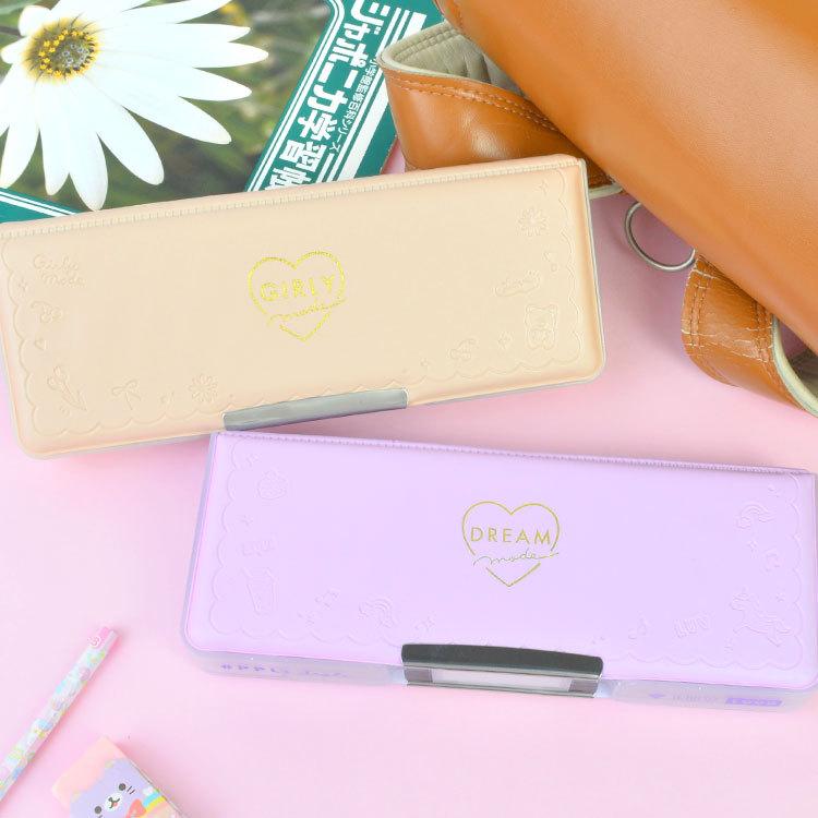 筆箱 おしゃれ 小学生 女の子 可愛い 両面 箱型 ペンケース 大容量 小学生 入学準備 文房具 ファンシー くま チューリップ ユニコーン 文具 通園 通学 筆記用具 Hauhau 通販 Paypayモール