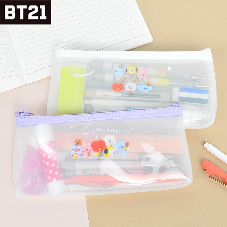 ペンケース Bt21 シンプル 筆箱 女の子 クリア ペンポーチ 透明 韓国 かわいい おしゃれ ポーチ 小物入れ ビーティーイシビル 高校生 中学生 キャラクター Hauhau 通販 Paypayモール