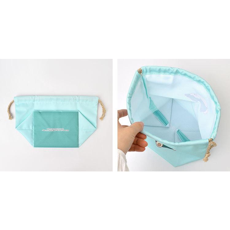 弁当袋 巾着 カビゴン ポケモン 女の子 巾着袋 かわいい ランチ巾着 通園 こども マチ付き キャラクター 最安値に挑戦 ランチバッグ 通学 お弁当袋 ランチ