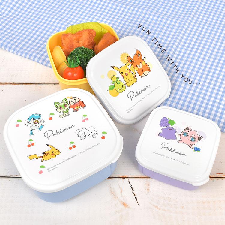 Pokemon（ポケモン） お弁当箱 3個セット シール容器 入れ子 ランチ