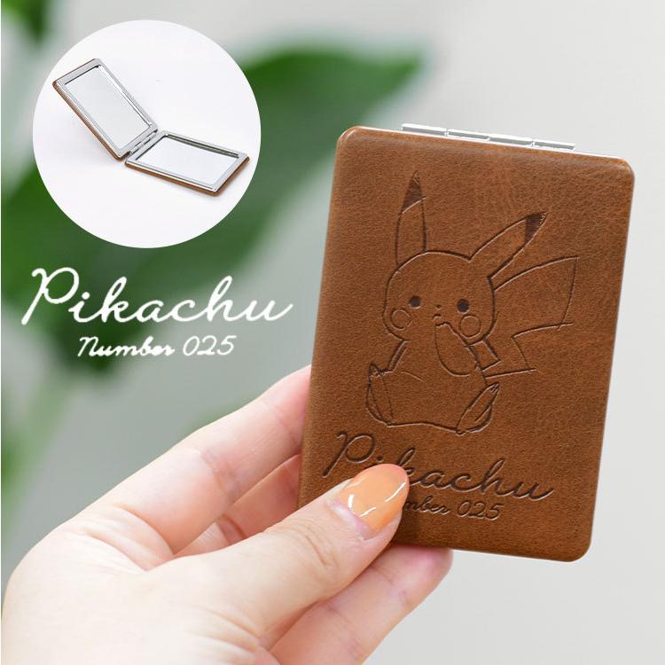 コンパクトミラー レディース ピカチュウ 鏡 キャラクター ポケモン 折りたたみ 持ち歩き 2way おしゃれ 拡大鏡 等倍鏡 2面 スリム 小さめ かわいい Hauhau 通販 Paypayモール