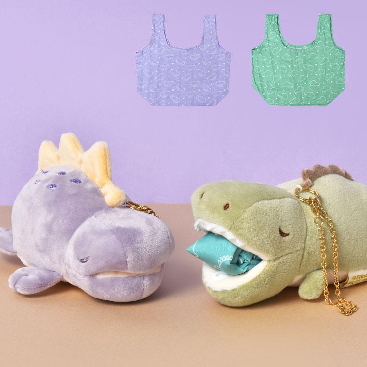 エコバッグ かわいい マスコット ねむねむプレミアム かむかむズ Ecobag お買い物バッグ コンパクト かわいい アニマル 動物 マスコットキーホルダー Hauhau 通販 Paypayモール