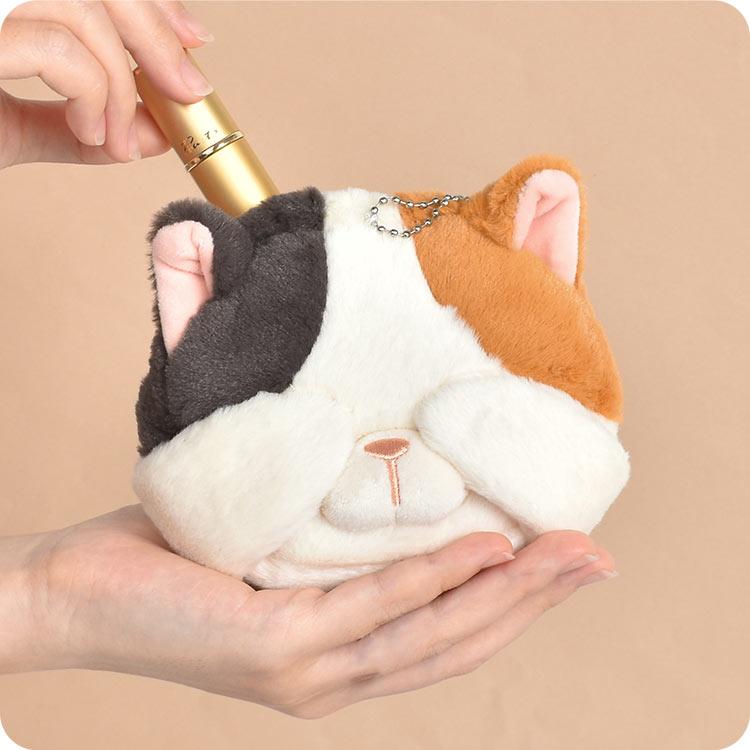 LivHeart ポーチ 小物入れ 小さめ くびねっこ マスコット キーホルダー