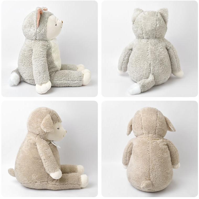 ぬいぐるみ ひつじのメイプル 抱きまくら おおかみのハニー かわいい M