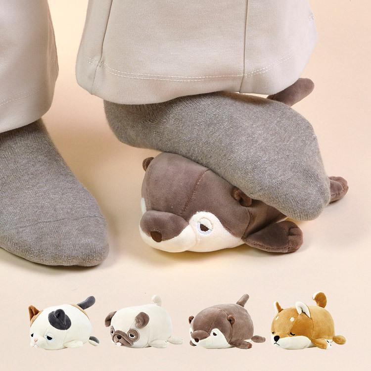 594円 最大60 Offクーポン ストレッチボール マッサージボール ねむねむアニマルズ かわいい リラワーク 動物 ネコ カワウソ 柴犬 パグ ぬいぐるみ マッサージ 足裏 ふくらはぎ お尻 腰 首