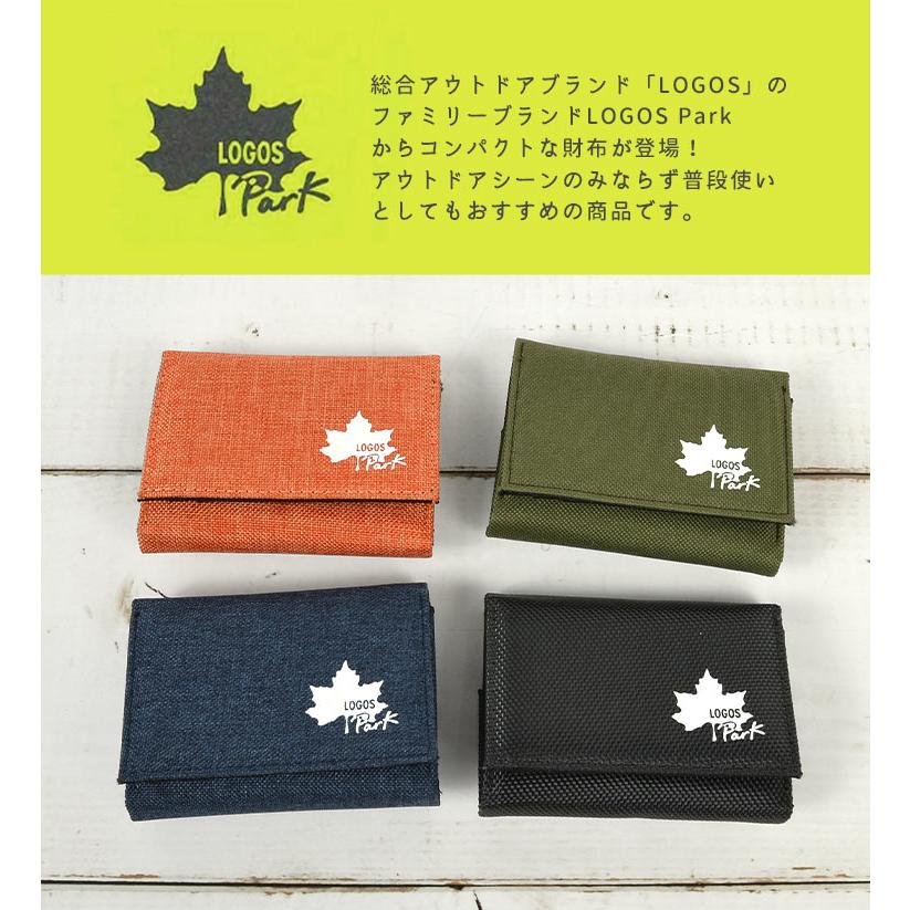 【 】ロゴ 三つ折り財布 送関込 LOGOS 三つ折り財布LOGOSPark 財布 ミニ財布 メンズ ロゴ
