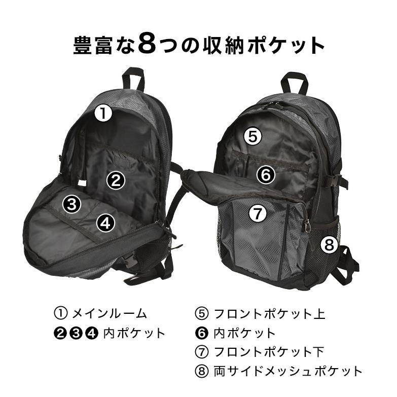   ブラックリュック A4OK バックパック ロゴ LOGOS ロゴス リュック メンズ 22L 小さめ 通勤 通学 リュック