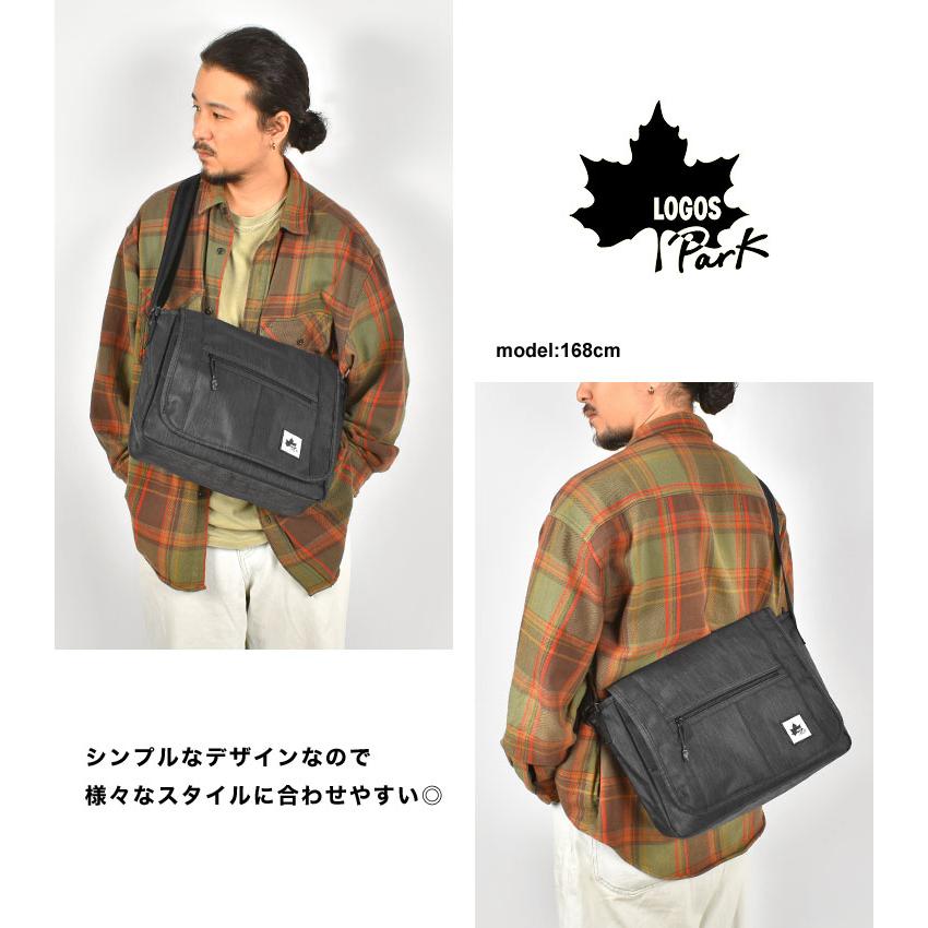 LOGOS ショルダーバッグ ロゴス メンズ 斜めがけ ブランド 鞄 黒