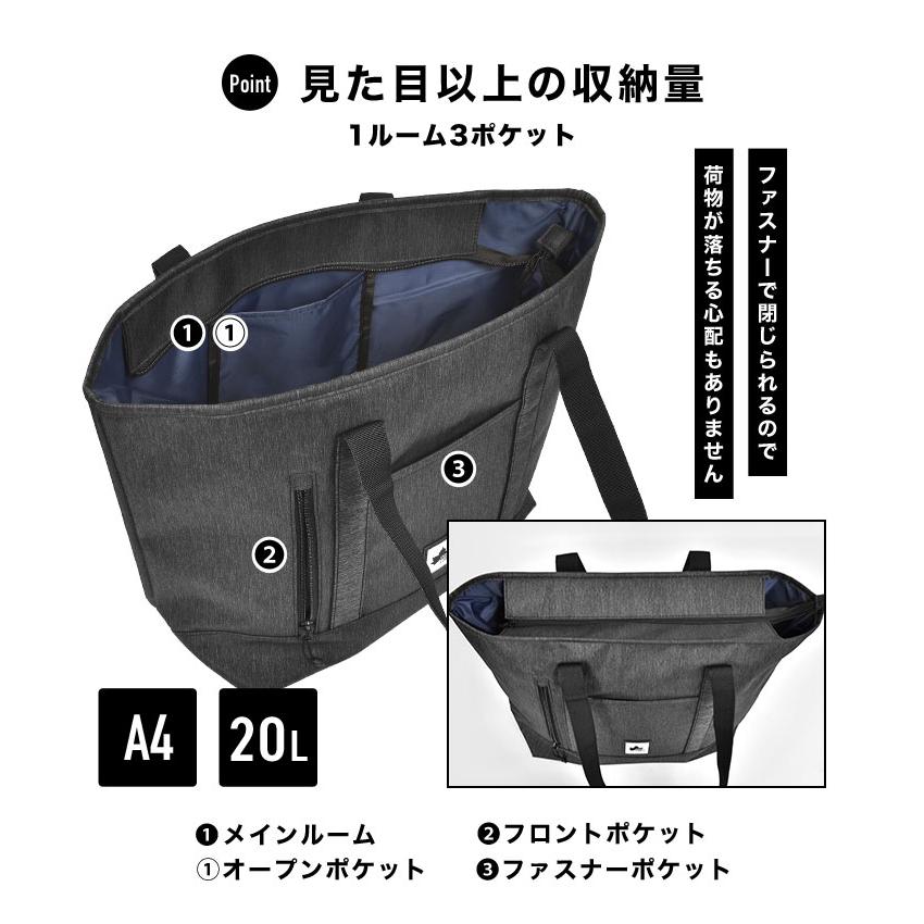 LOGOS トートバッグ ロゴス メンズ 大きめ A4 ファスナー付き LOGOS トートバッグ ロゴス メンズ 大きめ A4 ファスナー付き