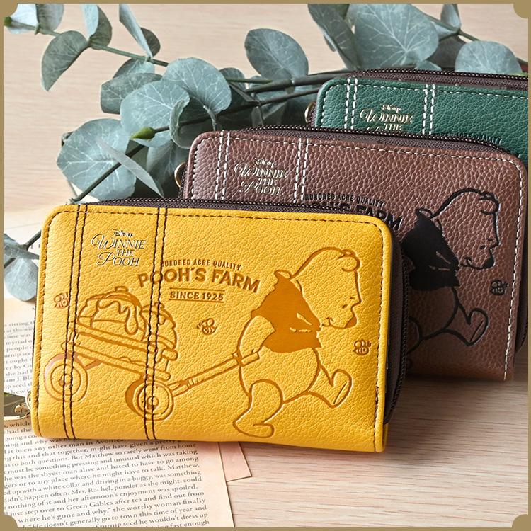 Disney（ディズニー） 二つ折り財布 くまのプーさん レディース 深