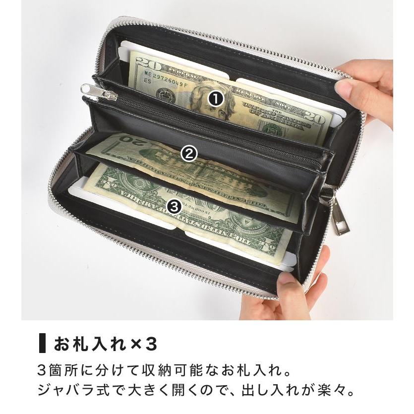 ポールスミス》新品 ポケット多数 立体ロゴ レザーラウンドファスナー  