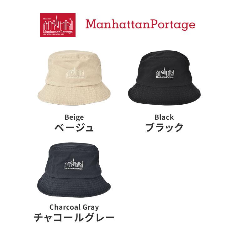 バケットハット ブラック　ノベルティー最終値下げ Manhattan Portage（マンハッタンポーテージ） バケットハット MP320