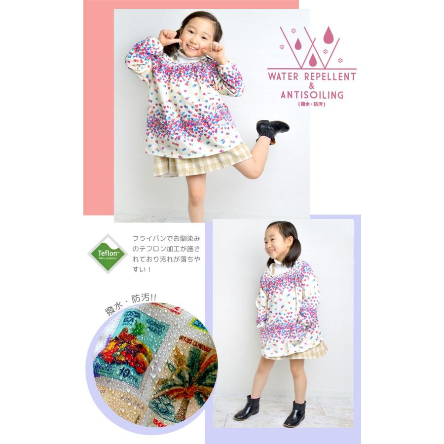 １着でも送料無料 スモック 女の子 男の子 子供 キッズ Ocean Ground オーシャンアンドグラウンド 長袖 エプロン 撥水 防汚 テフロン加工2 750円 Aynaelda Com