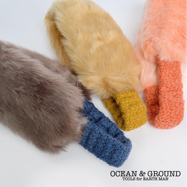 ヘアバンド ニット ファー Ocean Ground オーシャンアンドグラウンド ベビー 赤ちゃん ヘアアクセサリー ターバン 流行 Hauhau 通販 Paypayモール