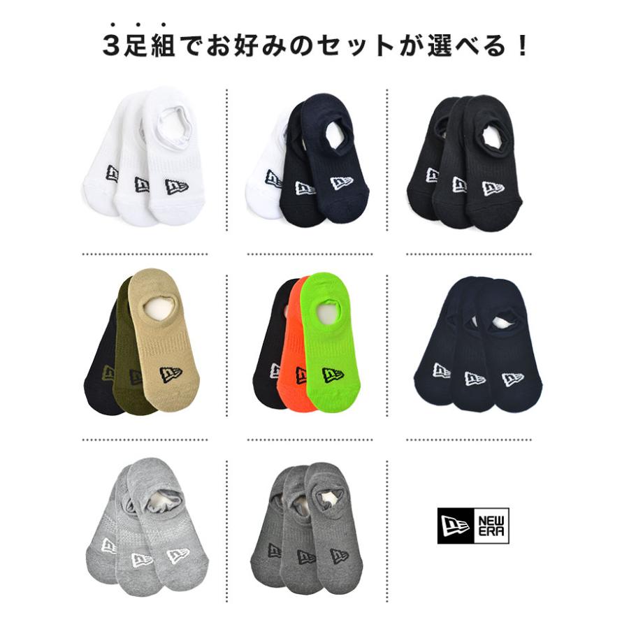 NEW ERA 靴下 くるぶし丈 NEWERA ニューエラ 3足セット 21-23cm