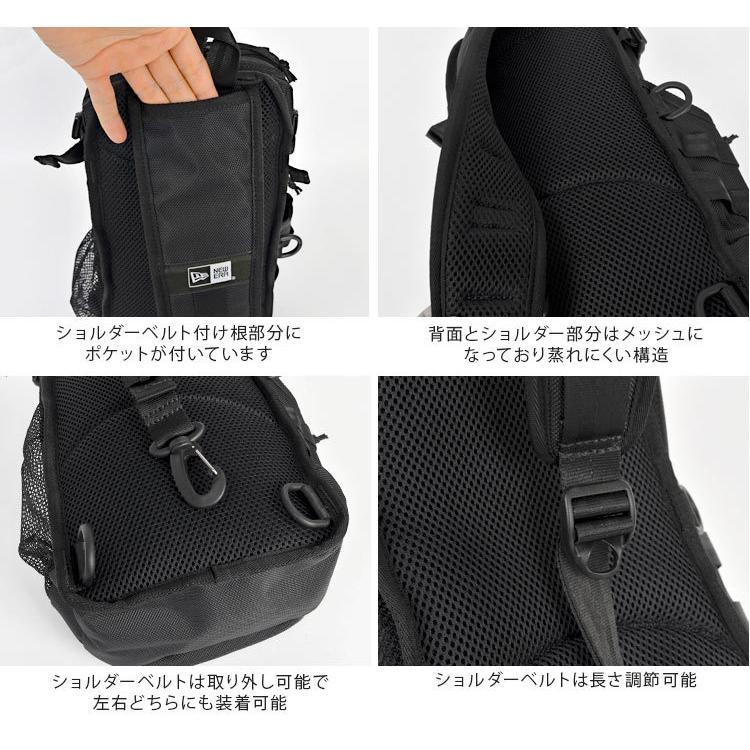 美品！NEW ERA ブラック ボディバッグ NEW ERA ウエストポーチ ニューエラ スリングボディバッグ 12L