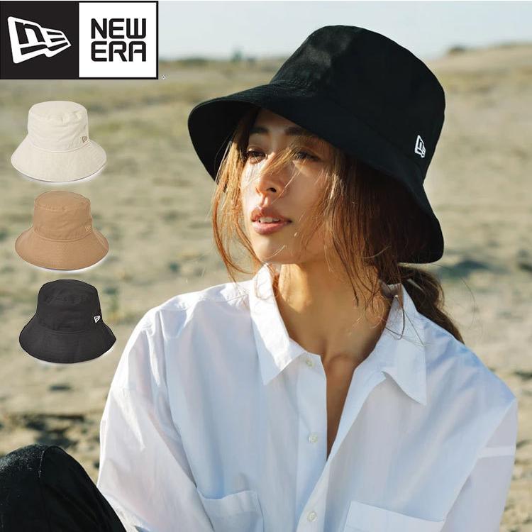 バケットハット Newera ニューエラ レディース バケハ 深め ハット 野沢和香 大きいサイズ ツバ広 つば広 日除け帽子 コットン 綿 小顔効果 ワンポイント Hauhau 通販 Paypayモール