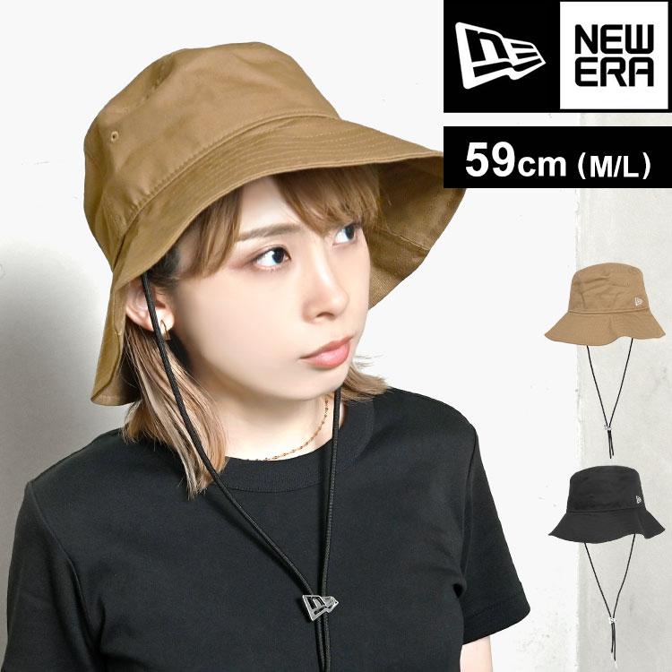 バケットハット ニューエラ NEWERA レディース 春 夏 深め あご紐付き