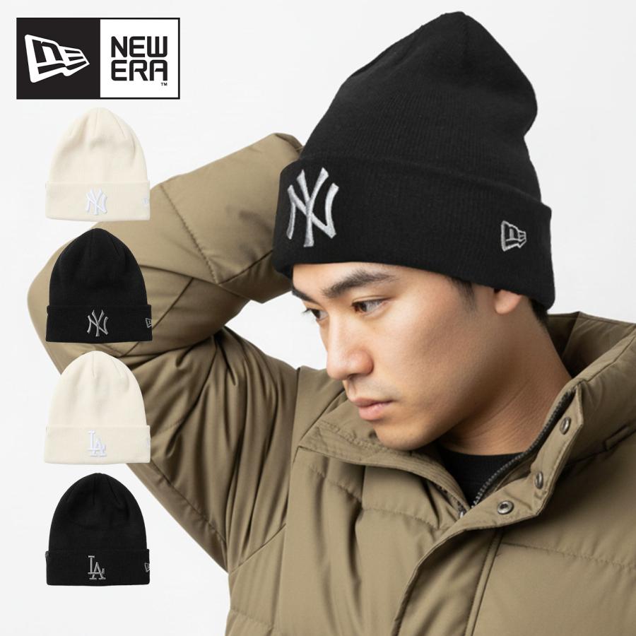 ニューエラ　ニット帽 ソフトカフニット Whole Garment Knit ベーシック ブラック