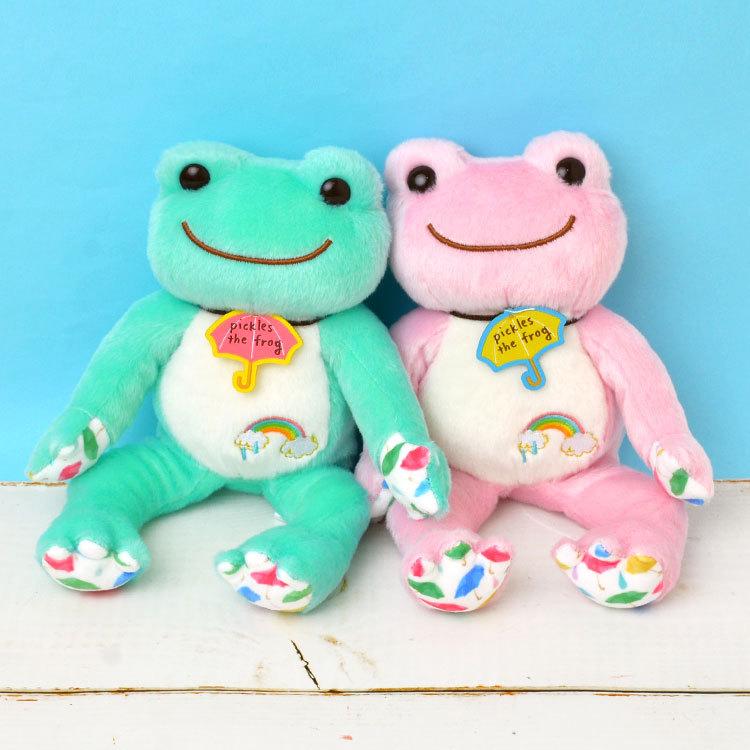 ぬいぐるみ かえるのピクルス アンブレラスカイ ビーンドール キャラクター かわいい ヌイグルミ 人形 ぬい撮り 雨 傘 おままごと 動物 人形 カエル Hauhau 通販 Paypayモール