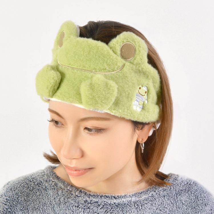 ヘアバンド 洗顔 かわいい かえるのピクルス キャラクター 女性 レディース バンド ふわふわ お風呂 バス用品 お風呂上がり 男性ok 大人用 大きめ ユニセックス Hauhau 通販 Paypayモール
