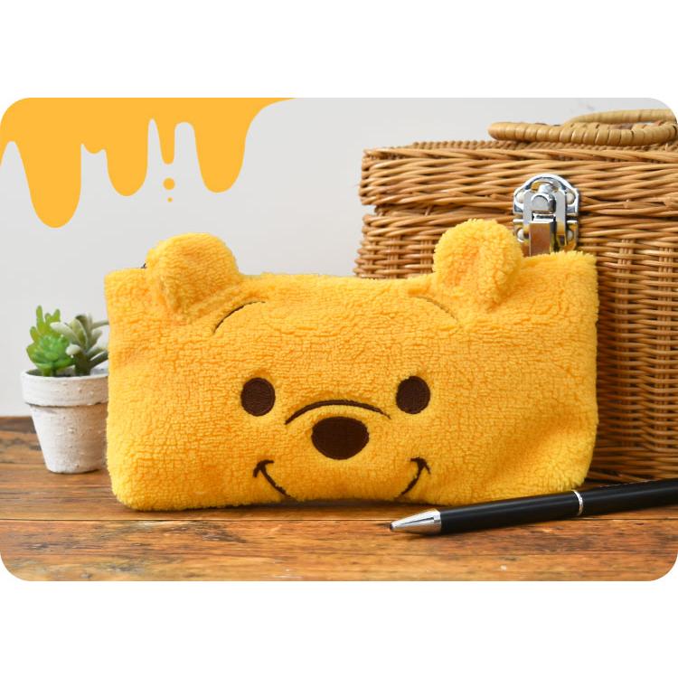 ペンケース かわいい 高校生 ペンケース ディズニー 筆箱 クマのプーさん ふで箱 プーさん イエロー 黄色 可愛い 大容量 もこもこ プー Pooh 中学生 Hauhau 通販 Paypayモール