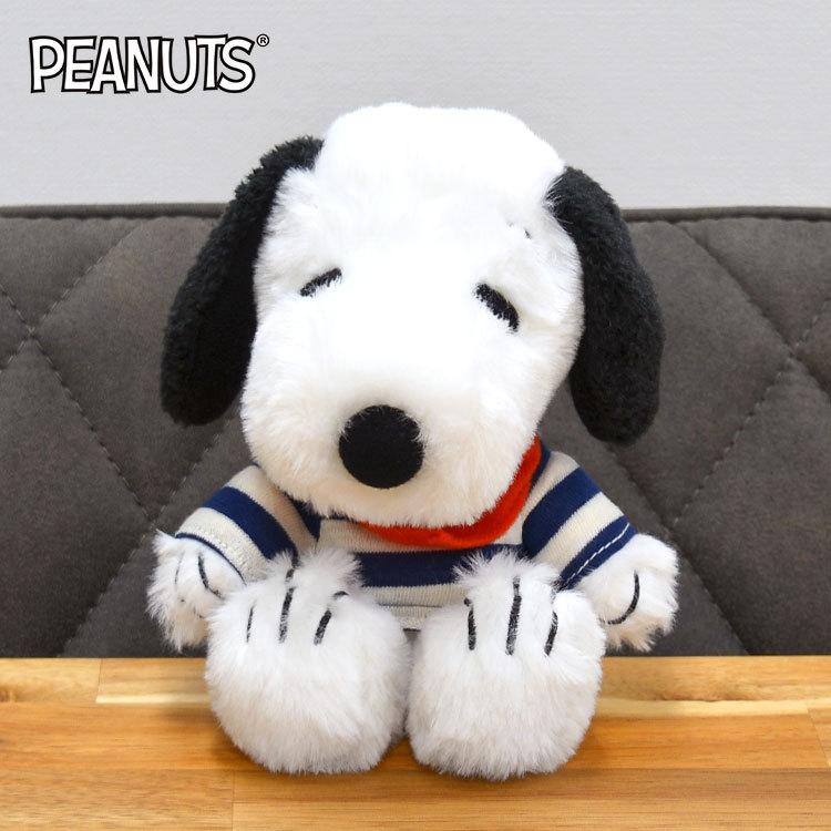 ぬいぐるみ スヌーピー ボーダー ふわふわ ふわくた Fuwakuta マリン かわいい キャラクター ぬいぐるみ 人形 Snoopy Peanuts キッズ プレゼント Hauhau 通販 Paypayモール