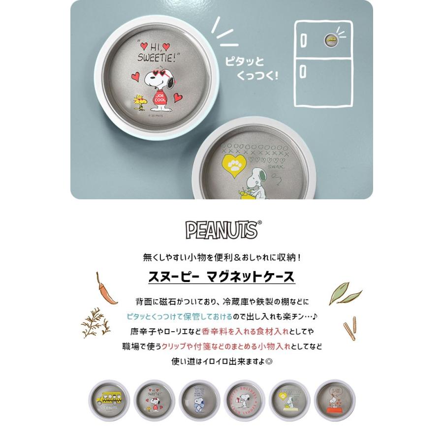 小物入れ 冷蔵庫 マグネット かわいい スヌーピー ケース 香辛料 調味料 キッチン 文房具 キャラクター おしゃれ ふた付き かわいい Nkj Sn Mntc Hauhau 通販 Yahoo ショッピング