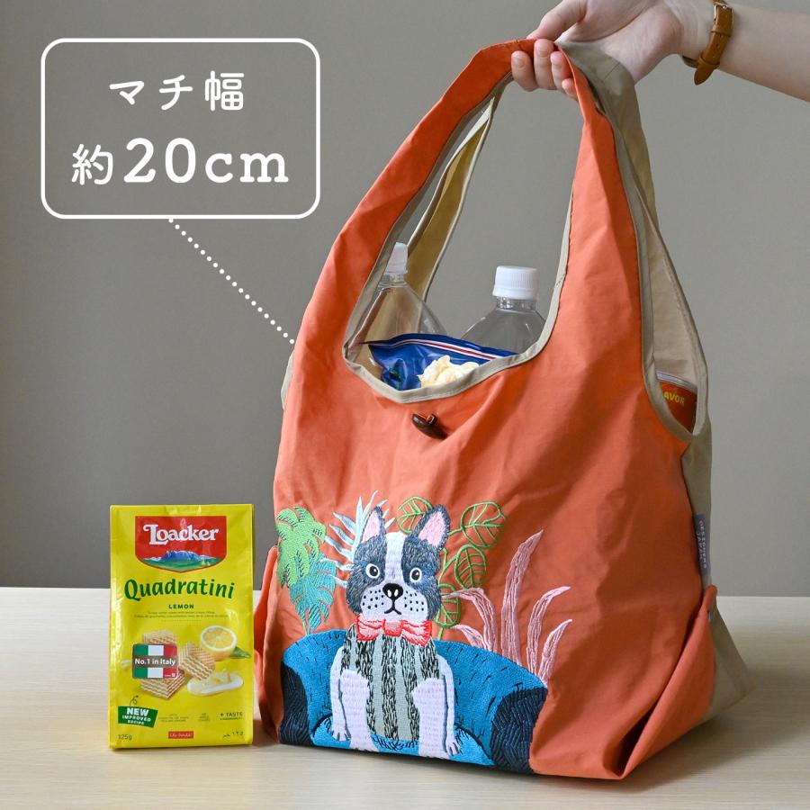 DESIGNERS JAPAN エコバッグ おしゃれ 大容量 刺繍 トートバッグ