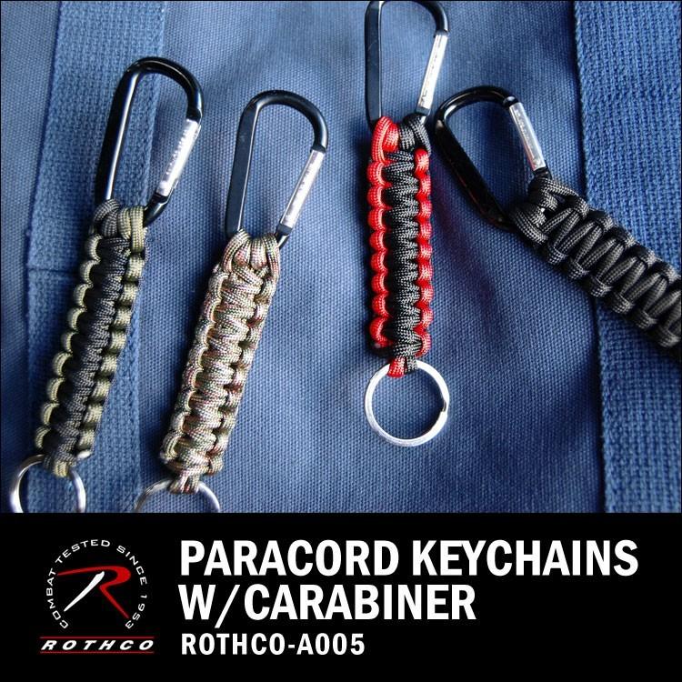 キーチェーン キーホルダー Rothco ロスコ キーリング パラシュートコード ロープ パラコード カラビナ 9179 9803 9804 9808 流行 Hauhau 通販 Paypayモール