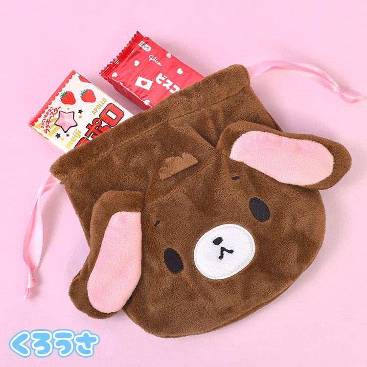 sanrio（サンリオ） シュガーバニーズ ぬいぐるみ巾着 フェイス型 巾着
