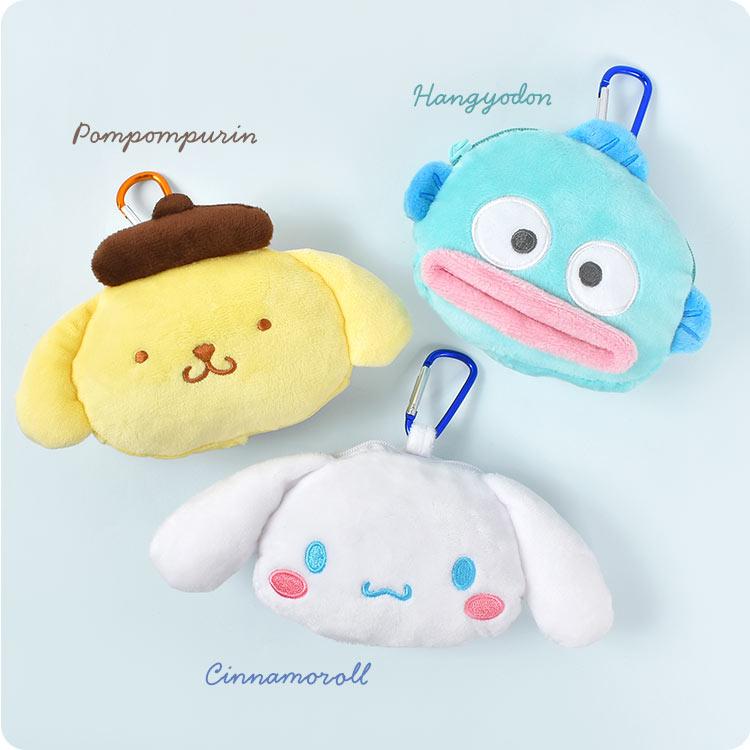 ぬいぐるみポーチ キーホルダーシナモン ポムポムプリン クロミ ぬいぐるみポーチ キーホルダーシナモン ポムポムプリン クロミ